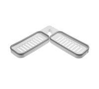 Mimdixy Étagères de Douche d'angle, Organisateur d'angle de Douche Mural, étagère de Salle de Bain, Porte-shampooing pour Salle de Bain et Cuisine (Blanc Gris)