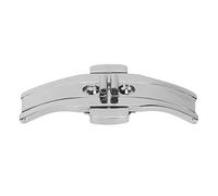 Mimdixy Fermoir de montre, boucle de montre délicate en acier inoxydable, fermoir déployant papillon, accessoire de rechange pour montres, boucle pliante papillon pour bracelet de montre