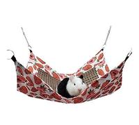 Mimdixy Hamac pour Rat, Coussin de Refroidissement pour Lapin, lit Suspendu en Cage (Fraise)