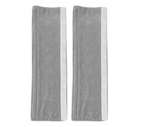 Mimdixy Lot de 2 couvercles de poignée porte réfrigérateur, 15,8 x 4,9 pouces, gants protection réglables antidérapants noirs, décoration d'appareil cuisine pour réfrigérateur, four à (Grise)