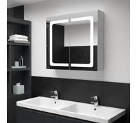 Mimdixy Meuble sous lavabo - Armoire à miroir LED - 80 x 12,2 x 68 cm - Meuble avec meuble bas pour salle de bain, salon, salle à manger, cuisine - Moderne