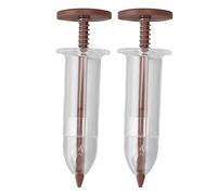 Mimdixy Mini épandeur de graines 2 pièces, Mini Distributeur de graines de semis, Outil de Plantation de graines de Jardin, plantoir Manuel et Plus Large pour Planter des légumes (Brown)