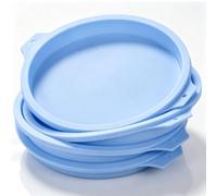 Mimdixy Moules à gâteaux ronds en Silicone, moule à gâteau en Silicone antiadhésif, moule de cuisson rond