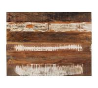 Mimdixy Plan de travail de cuisine, plateau de bureau, rectangulaire, 60 x 80 cm, 15-16 mm, en bois recyclé massif, plan de travail pour bureau réglable en hauteur