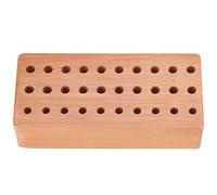Mimdixy Support d'outils manuels de Bureau en Bois à 30 Trous, pour Tournevis, Rangement d'outils de poinçonnage