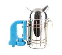 MIMEITOPA Kit de fumoir professionnel avec poignée ergonomique, pour l'apiculture, construction en acier inoxydable, sortie de fumée puissante, bouclier thermique de sécurité