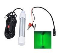 MIMEITOPA Lampe de pêche 126 LED IP68 étanche 1000lm Lampe de Recherche de Poisson de Nuit Submersible 13W AC12-36V (Grünes Licht)