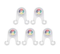 MIMEITOPA Lot de 5 lampes de signalisation LED de sécurité pour tente ou auvent de camping - Lampe d'ambiance décorative avec avertissement lumineux (Colorée)