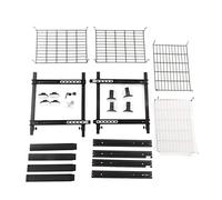 MIMEITOPA Organisateur d'armoire Coulissant pour Cuisine, Acier au Carbone Robuste, étagère coulissante à 2 Niveaux avec roulements à Billes, Support de Rangement sous l'évier (2 Couches 11x22cm)
