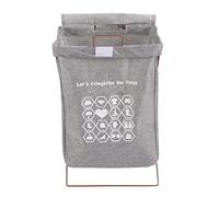 MIMEITOPA Panier à linge pour la maison, mélange de coton et de polyester durable, organisateur de rangement de grande capacité avec poignées latérales, motif qui ne se décolore (23x12x6,5 cm /