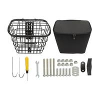 MIMEITOPA Panier de vélo électrique Pliant, Panier Avant de vélo en métal, Panier Suspendu Universel avec Sac intérieur étanche