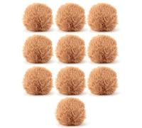 MIMEITOPA pour Cat Toy, pour Une Balle colorée Portable, 10pcs Jouant au Jouet pour Animaux de Compagnie, Boule de Rebond Interactive, matériau Non Toxique sûr, Couleurs Assorties (Brun)