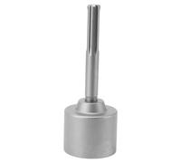 MIMEITOPA pour enfonce-Poteau en T, pour perceuses à Percussion électriques, pour Installation de clôture, Acier forgé Durable, Longueur 20 cm, Tige à 5 fosses, pour poteaux en T (65mm)