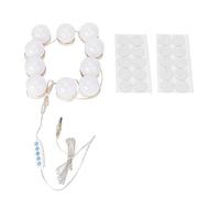 MIMEITOPA pour lumières LED de Miroir avec Ports USB, luminosité réglable, Haute efficacité, Rubans adhésifs, Dissipation Thermique, Longue durée de Vie, Pas de Scintillement