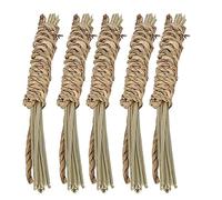 MIMEITOPA pour Petits Animaux, Jouets à mâcher des herbiers Marins naturels, pour Les Lapins Hamsters perroquets, Stick à mâcher 5 pcs, Jouets de Jeu pour Animaux de Compagnie, (Grande Corde de Corde