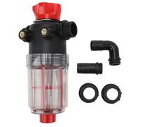 MIMEITOPA pour Pompe à Eau de Jardin, crépine en Acier Inoxydable 60 Mailles, Conception de Bol Transparent, Assemblage Facile, Filtre à sédiments Portable pour des Applications (Interface 25 mm