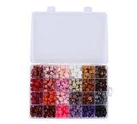 Mimeitopa pour sceller des perles de cire, une forme octogonale de 24 couleurs, des perles de cire adhésive artisanales exquises avec boîte de rangement, pour les enveloppes (Type 1)
