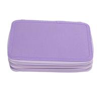 Mimeitopa Sac à crayons, design exquis, haute durabilité, grande capacité, sensation de main confortable, pour la maison, l'école, les voyages, multi-compartiments, fermeture éclair lisse (violet)