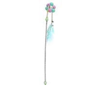 MIMEITOPA Teaser Tassel, Jouet de Chat, de Plumes pour Chats, avec Cloches, Jouet d'exercice, Jeu interactif, Teaser de Chaton, Temps de Jeu Amusant, Conception Durable, activité (Fleur de Soleil