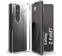 MIMGOAL Coque pour Samsung Galaxy Z Fold 7 [Slim Fit] Hard Transparent PC Cover, [Jamais Jaune] Antichoc Bumper Phone Case pour Samsung Galaxy Z Fold 7 5G 2025- Cristal Clair