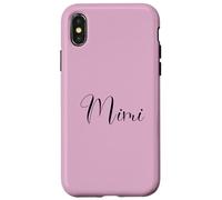 Mimi Annonce de Grossesse Cadeau pour Grand-Mère Cadeau Amour Coque pour iPhone X/XS