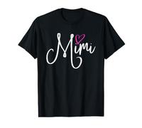 Mimi avec cœur Rose Cadeau Amusant pour Grand-mère T-Shirt Graphique avec Valeur