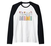 Mimi Fleurs Sauvages dessinées à la Main Motif Grand-mère Manche Raglan