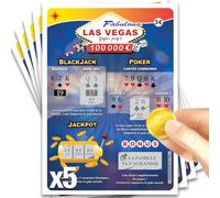 MIMI GRANDIT Carte à gratter Annonce Grossesse - Nous Allons Avoir Un bébé - Tu Vas être Papi, Papy, Mamie, Tonton, Tata, arrière mère père (5 Grandes Cartes multijeux)