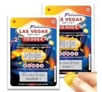 MIMI GRANDIT Carte à gratter Annonce Grossesse - Nous Allons Avoir Un bébé - Tu Vas être Papi, Papy, Mamie, Tonton, Tata, arrière mère père (1 Mamie + 1 Papi)