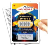 MIMI GRANDIT Carte à gratter Annonce Grossesse - Nous Allons Avoir Un bébé - Tu Vas être Papi, Papy, Mamie, Tonton, Tata, arrière mère père (Une Carte Tata)