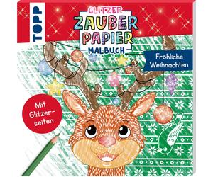 Mimi Hecher Glitzer Zauberpapier Malbuch Fröhliche Weihnachten: Mit Glit (Poche)