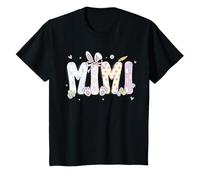 Mimi Lapin de Pâques Mignon Pastel Floral Printemps Famille Enfants T-Shirt