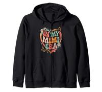Mimi pour Femme Cœur imprimé Fleur Grand-mère fête des mères Mimi Sweat à Capuche