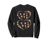 Mimi pour Femme Cœur imprimé Fleur Grand-mère fête des mères Mimi Sweatshirt
