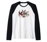 Mimi Rennes Lumineux l'esprit Joyeux de Noël Manche Raglan