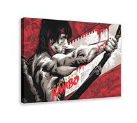 MIMIBC Impression sur toile Affiche 60 * 80cm Senza Cornice Classic Movie First Blood II Cover Poster Canvas Wall Art Pictures for Bedroom Wall Art Gifts Decor