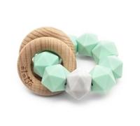Mimijo Dentier et hochet en silicone 2en1 Aladin - menthe