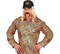MIMIKRY Tiger King Joe Exotic Costume pour homme Doré/noir Motif zèbre Taille L