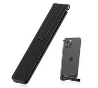 MIMIROOM Support Ultra-Mince en Une Seule pièce pour téléphone Portable, Support Pliable pour Smartphone, Support pour téléphone de Bureau pour la Plupart des téléphones iPhone et Android(Noir