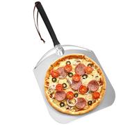 Mimiuo Pelle à pizza tournante en aluminium pour four et grill, 30,5 x 35,6 cm pour cuire du pain et de la tarte, accessoires de four à pizza et outils à pizza