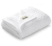 mimixiong Couverture pour bébé de qualité d’éveil en Coton Ultra Doux avec de 80 x 100 cm (Blanc)