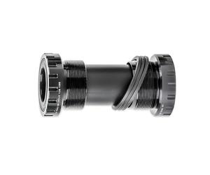 Mimoke Fil filete Axes de pédalier pour vélo Jeu d'anneau roulement Rechange de pedalier Boitier BSA pour VTT 68-73 mm (Noir)