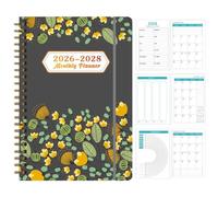Mimoqk 3 Year Calendar 2026-2027-2028 Monthly Planner - 36 Months Spiral Bound Agenda Notebook, Academic and Business Organizer, Student Mom Work Planner for Home Office School Daily Planning