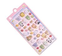 Mimoqk 3d Stickers, Decorative Cartoon Decals, Animal Adhesive Set with Cute Designs, Fun Craft Supplies for Journals, Cute 3d Stickers, Girls Teens Laptops for Journals Luggage Skateboard