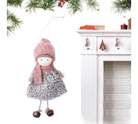 Mimoqk Angel Ornaments Plush - Angel Doll Christmas Tree Ornament, Cute Hanging Pendant Decorations, Soft Plush Holiday Ornaments, Christmas Tree Decor for Winter Party Door Indoor Family Home Celebra