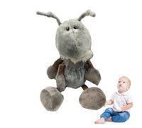 Mimoqk Ant Doll, Hugging Ant Pillow, Ant Stuffed Animal, Cuddly Ant Plush, 15-inch Plush Ant, Plush Animal Toy, Sleeping Pillow, Amusement Park Plush, Home Plush Toy for Kids, Black/Purple/Gray