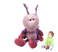 Mimoqk Ant Doll, Hugging Ant Pillow, Ant Stuffed Animal, Cuddly Ant Plush, 15-inch Plush Ant, Plush Animal Toy, Sleeping Pillow, Amusement Park Plush, Home Plush Toy for Kids, Black/Purple/Gray