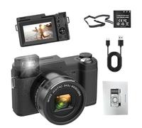 Mimoqk Appareil photo numérique 4K, zoom optique 40x, caméra de vlogging, capteur 48 mégapixels, appareil photo multifonctionnel, fournitures de photographie, caméra Vlog personnelle pour filmer des