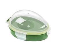 Mimoqk Avocado Storage Box, Transparent Fruit Saver Case, Airtight Meal Prep Container, Portable Produce Organizer, Ideal for Breakfast Meal Prep Travel Picnic Healthy Eating Home Kitchen 15.3x11x8cm