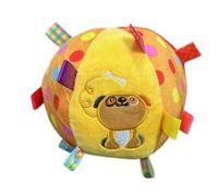 Mimoqk Ballon pour Chien,Jouet à couiner de 15 cm pour Chiot en Dentition | Balle avec Une Clochette | pour Intérieur, Jardin, Parc, Plage, Extérieur